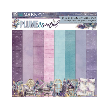 49 and Market 12 x 12 Paper Pack - Plume & Petal Solids
