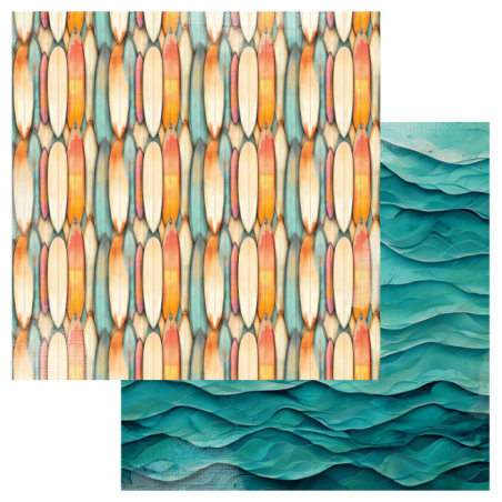 49 and Market Beach Vibes Paper - Surf