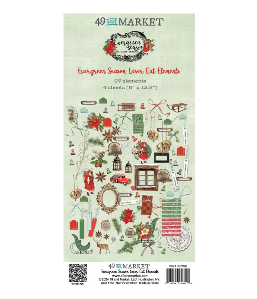 49 and Market Evergreen Season Laser Cut Elements