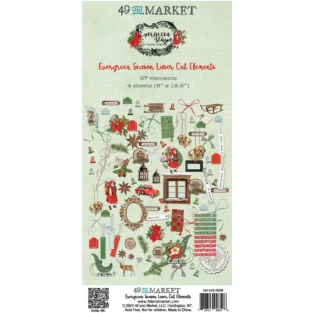 49 and Market Evergreen Season Laser Cut Elements