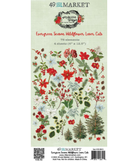 49 and Market Evergreen Season Wildflower Laser Cuts
