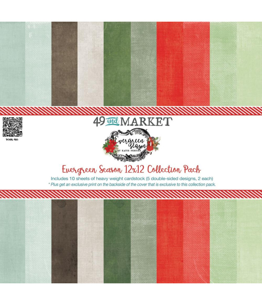 49 and Market 12 x 12 Paper Pack - Evergreen Season Solids