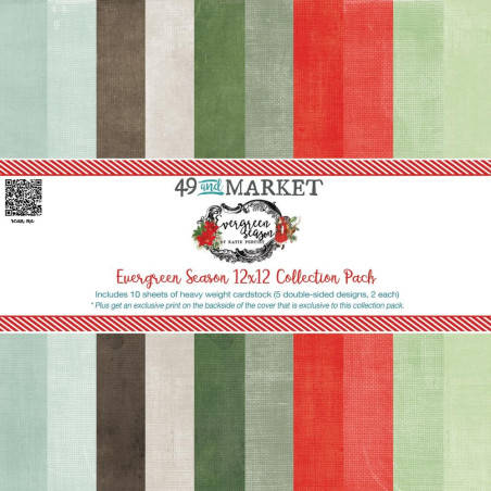 49 and Market 12 x 12 Paper Pack - Evergreen Season Solids