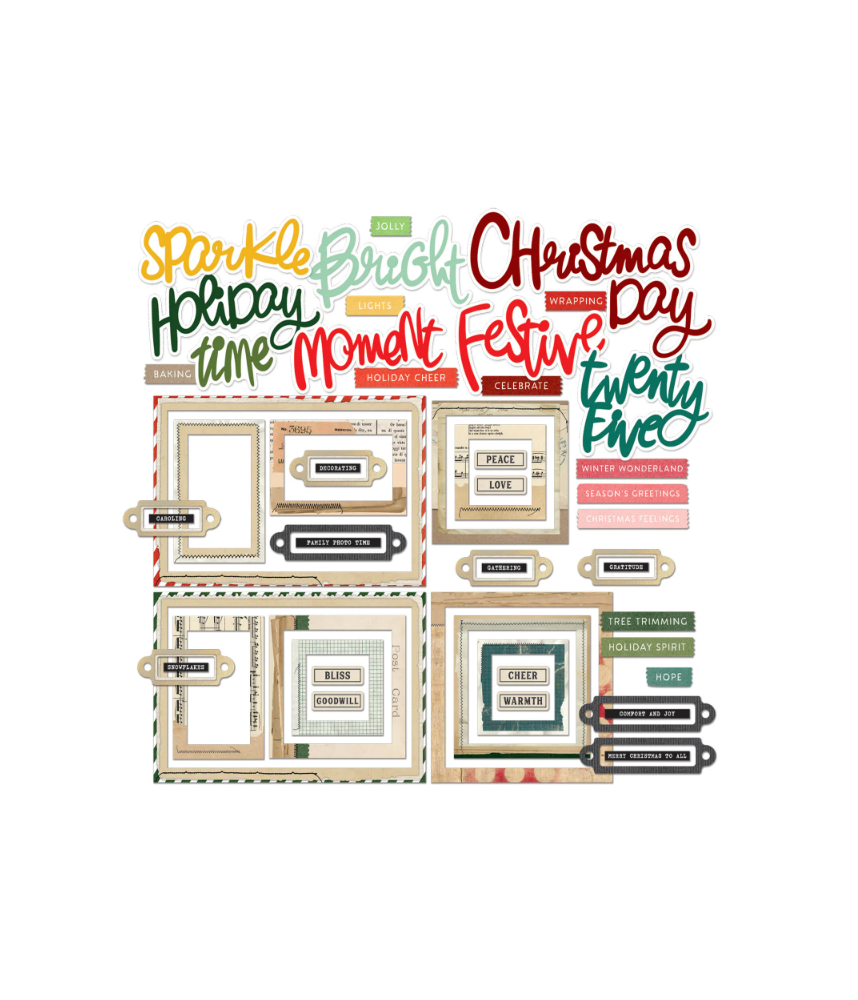 49 and Market Mistletoe and Memories Chipboard Basics