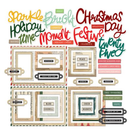 49 and Market Mistletoe and Memories Chipboard Basics