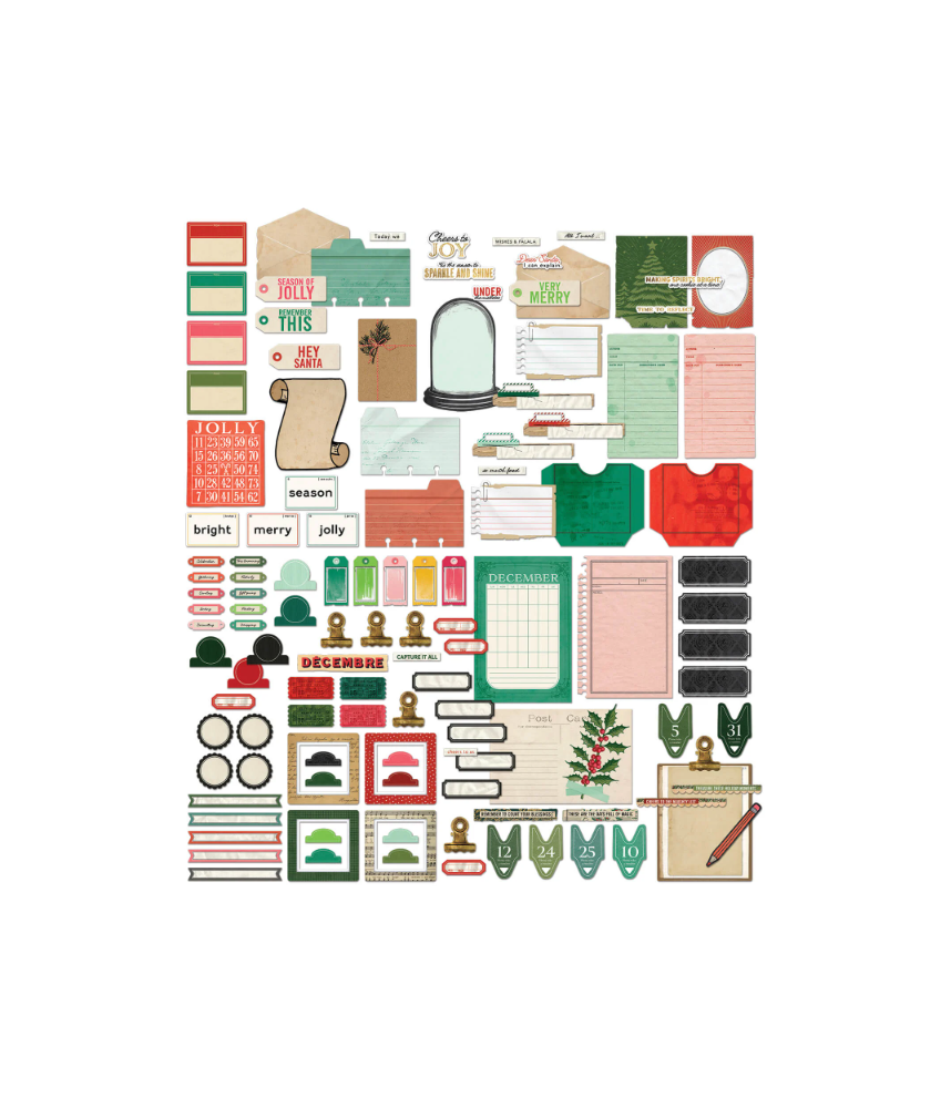 49 and Market Mistletoe and Memories Journaling Die-Cuts