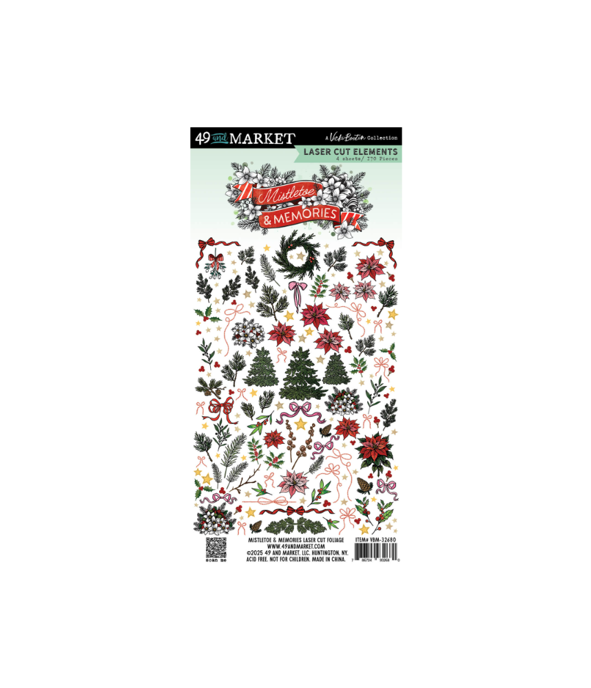 49 and Market Mistletoe and Memories Laser Cut Foliage