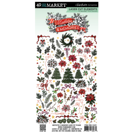 49 and Market Mistletoe and Memories Laser Cut Foliage