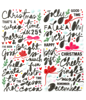 49 and Market Mistletoe and Memories Puffy Stickers