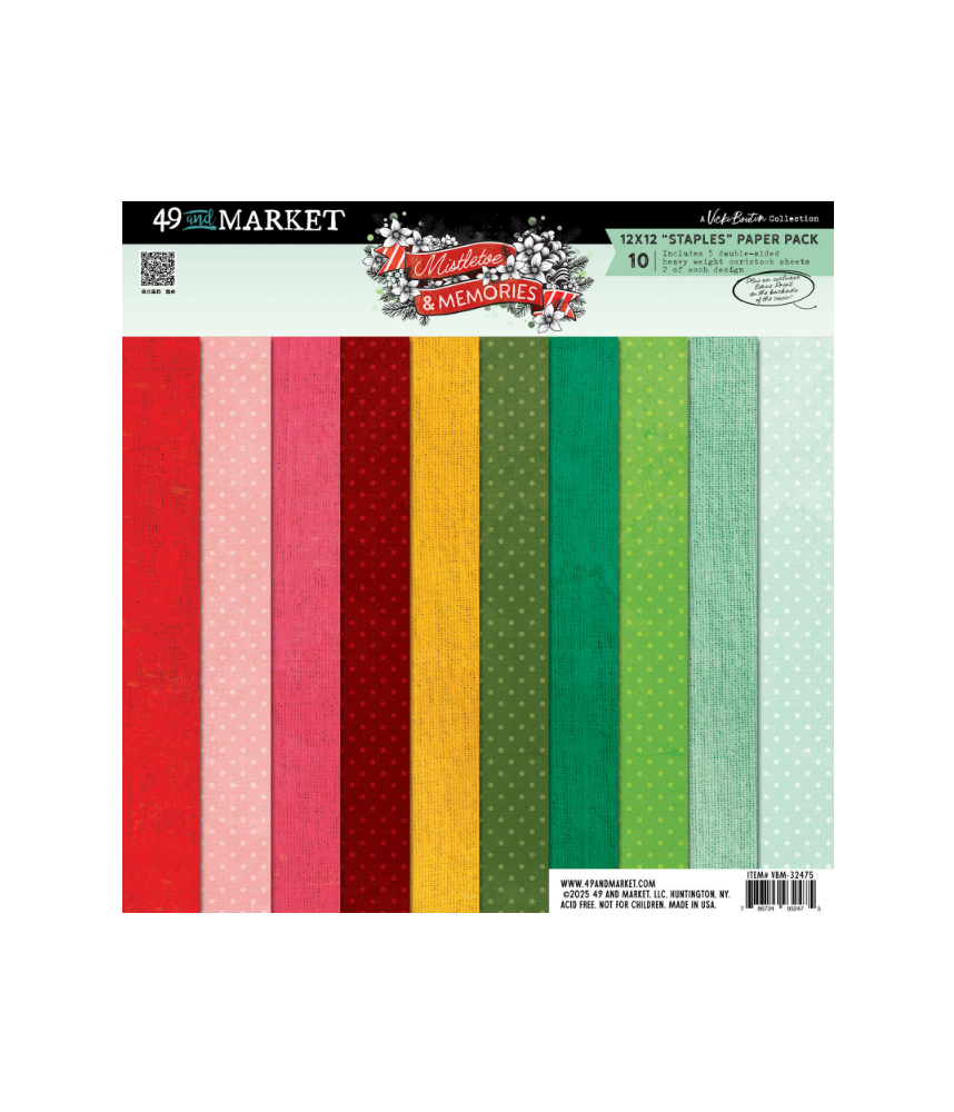 49 and Marketing 12 x 12 Mistletoe and Memories Pack - Staples