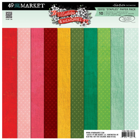 49 and Marketing 12 x 12 Mistletoe and Memories Pack - Staples