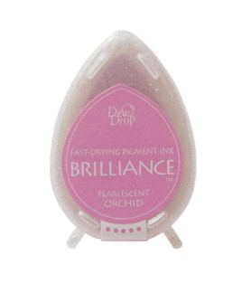 Tsukineko Brilliance Dewdrop Ink Pad - Pearlescent Orchid