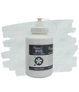 Primeart Iris Acrylic Paint 500ml 710 Titanium White