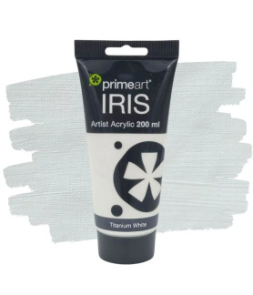 Primeart Iris Acrylic Paint 200ml 710 Titanium White