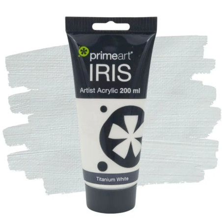 Primeart Iris Acrylic Paint 200ml 710 Titanium White