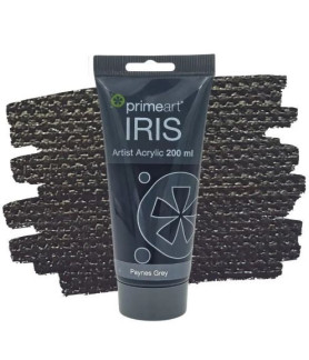 Primeart Iris Acrylic Paint 200ml 610 Paynes Grey