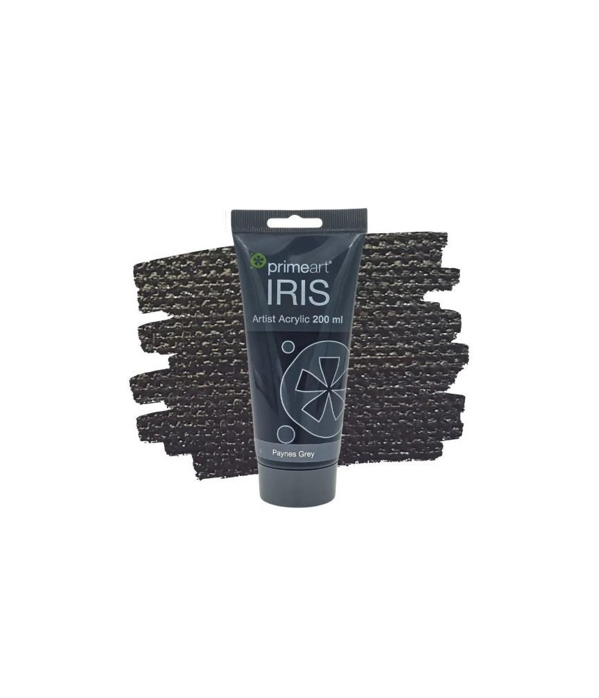 Primeart Iris Acrylic Paint 200ml 610 Paynes Grey