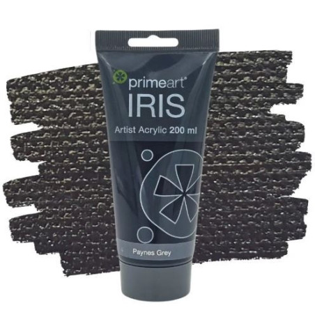 Primeart Iris Acrylic Paint 200ml 610 Paynes Grey