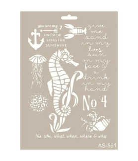Cadence A4 Stencil/Mask -Sea Horse