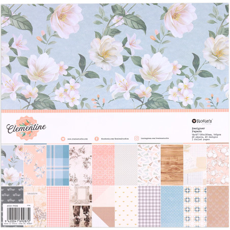 Rosies Studio 12 x 12 Paper Pack - Clementine