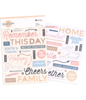 Rosies Studio Clementine Puffy Stickers 2 sheets