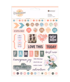 Rosies Studio Clementine Glisten Stickers