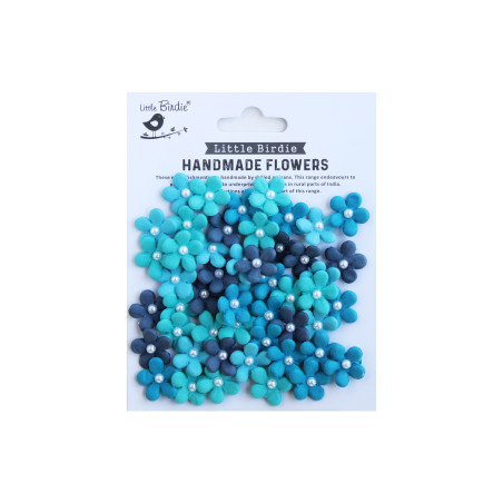Little Birdie Flowers Janice - Blue Sky (50pc)