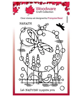 Woodware Craft Clear Stamp - Dragonfly Pond