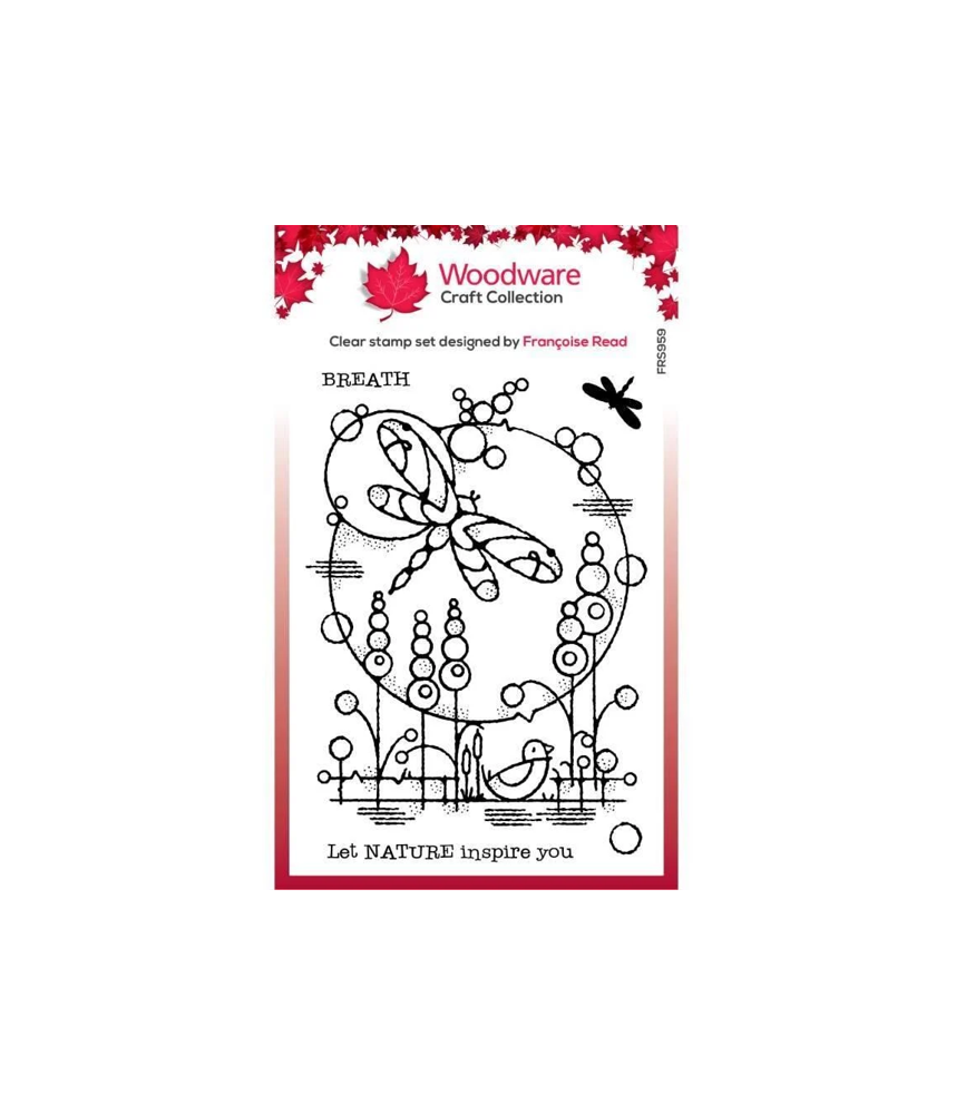 Woodware Craft Clear Stamp - Dragonfly Pond