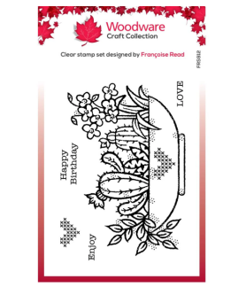 Woodware Craft Clear Stamp - Plant Display