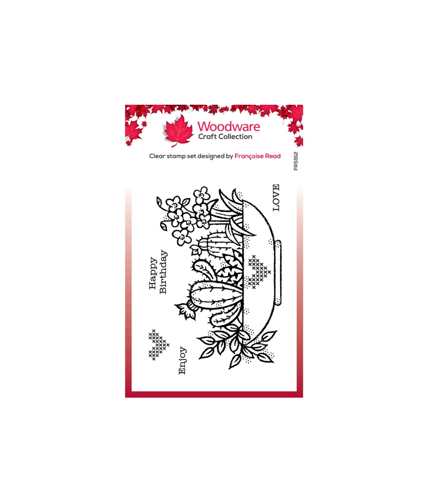 Woodware Craft Clear Stamp - Plant Display
