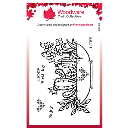 Woodware Craft Clear Stamp - Plant Display