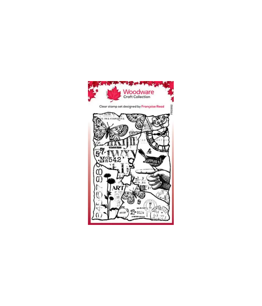 Woodware Clear Stamp - Joined Fragments