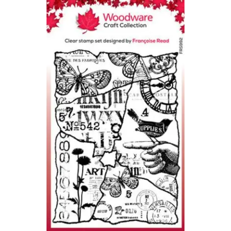 Woodware Clear Stamp - Joined Fragments