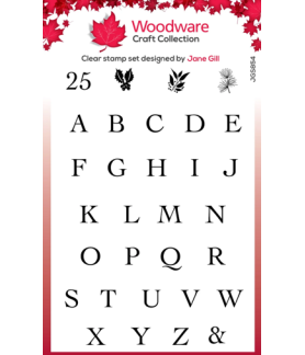 Woodware Craft Clear Stamp Alphabet Tiles