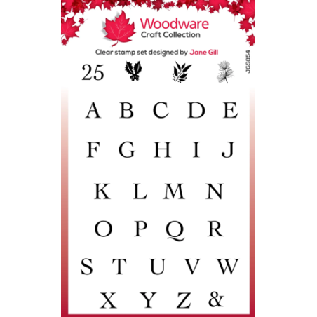 Woodware Craft Clear Stamp Alphabet Tiles