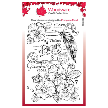 Woodware Craft Clear Stamp - Viola