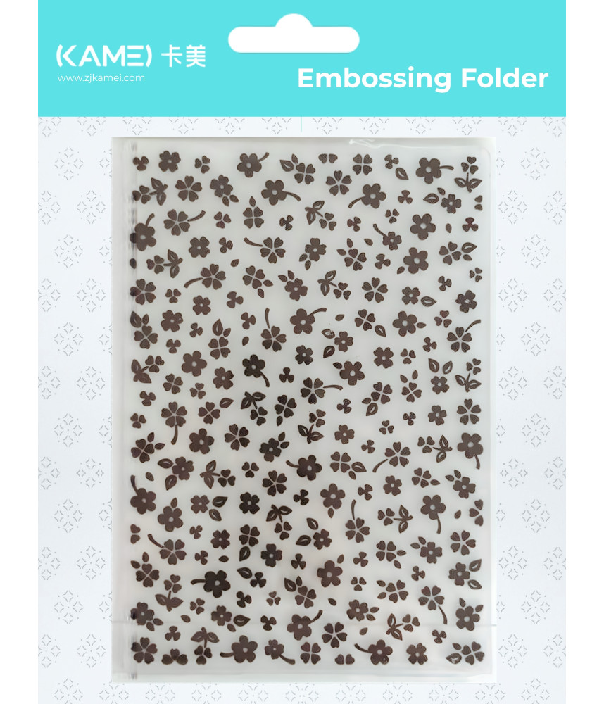 Kamei Embossing Folder - Small Flower 5 x 7 inch