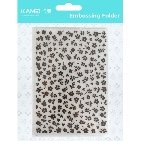 Kamei Embossing Folder - Small Flower 5 x 7 inch