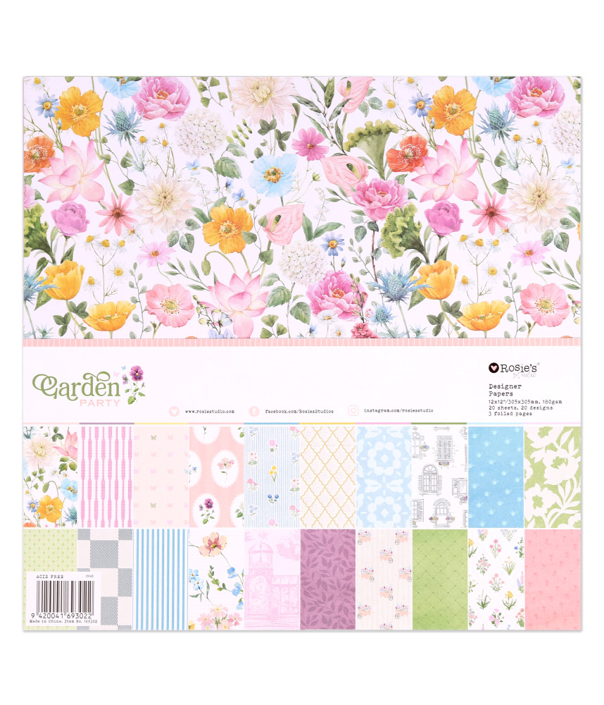 Rosies Studio 12 x 12 Paper Pack - Garden Party