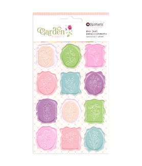 Rosies Studio Garden Party Wax Seal Embellishments 12pc