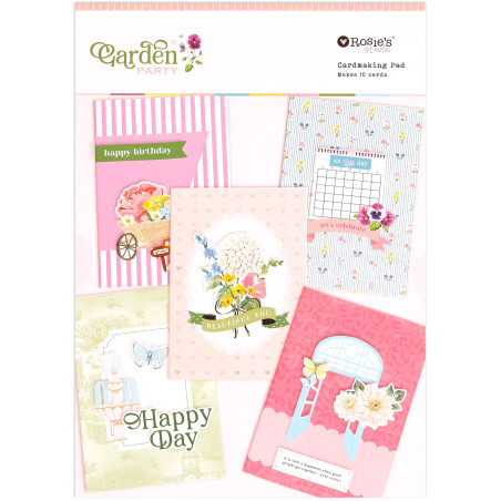 Rosies Studio Garden Party Cardmaking Pad, Makes 10
