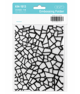 Kamei Embossing Folder - Cracked Mosaic 5x7 Inch