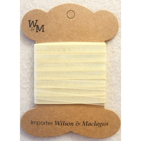 W&M Ribbon ORGANZA CREAM 6mm x 10m