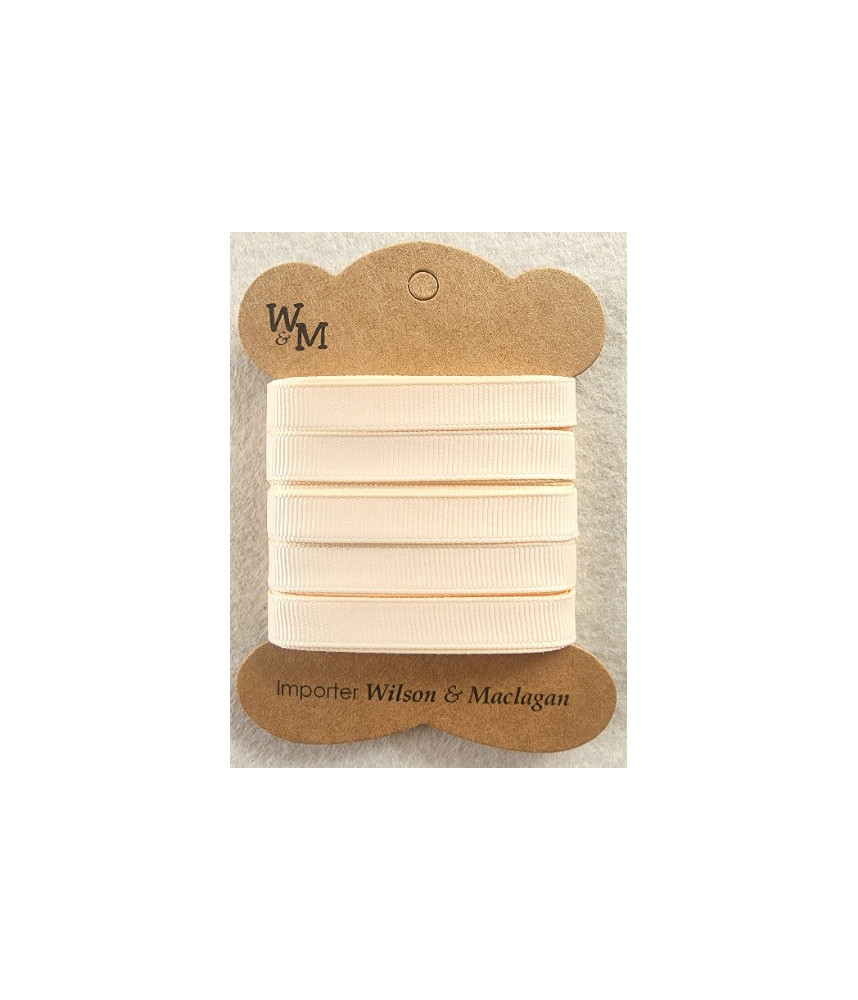 W&M Ribbon GROSGRAIN BEIGE 9mm x 10m