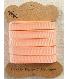 W&M Ribbon GROSGRAIN PEACH 9mm x 10m