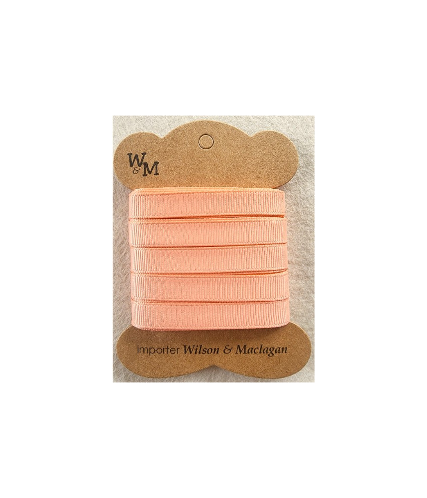 W&M Ribbon GROSGRAIN PEACH 9mm x 10m