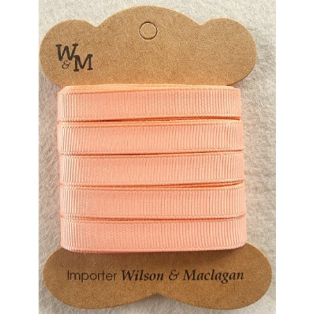 W&M Ribbon GROSGRAIN PEACH 9mm x 10m