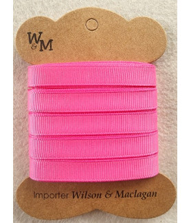 W&M Ribbon GROSGRAIN CERISE 9mm x 10m