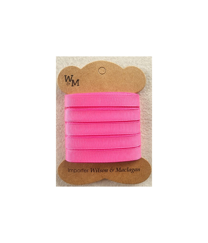 W&M Ribbon GROSGRAIN CERISE 9mm x 10m